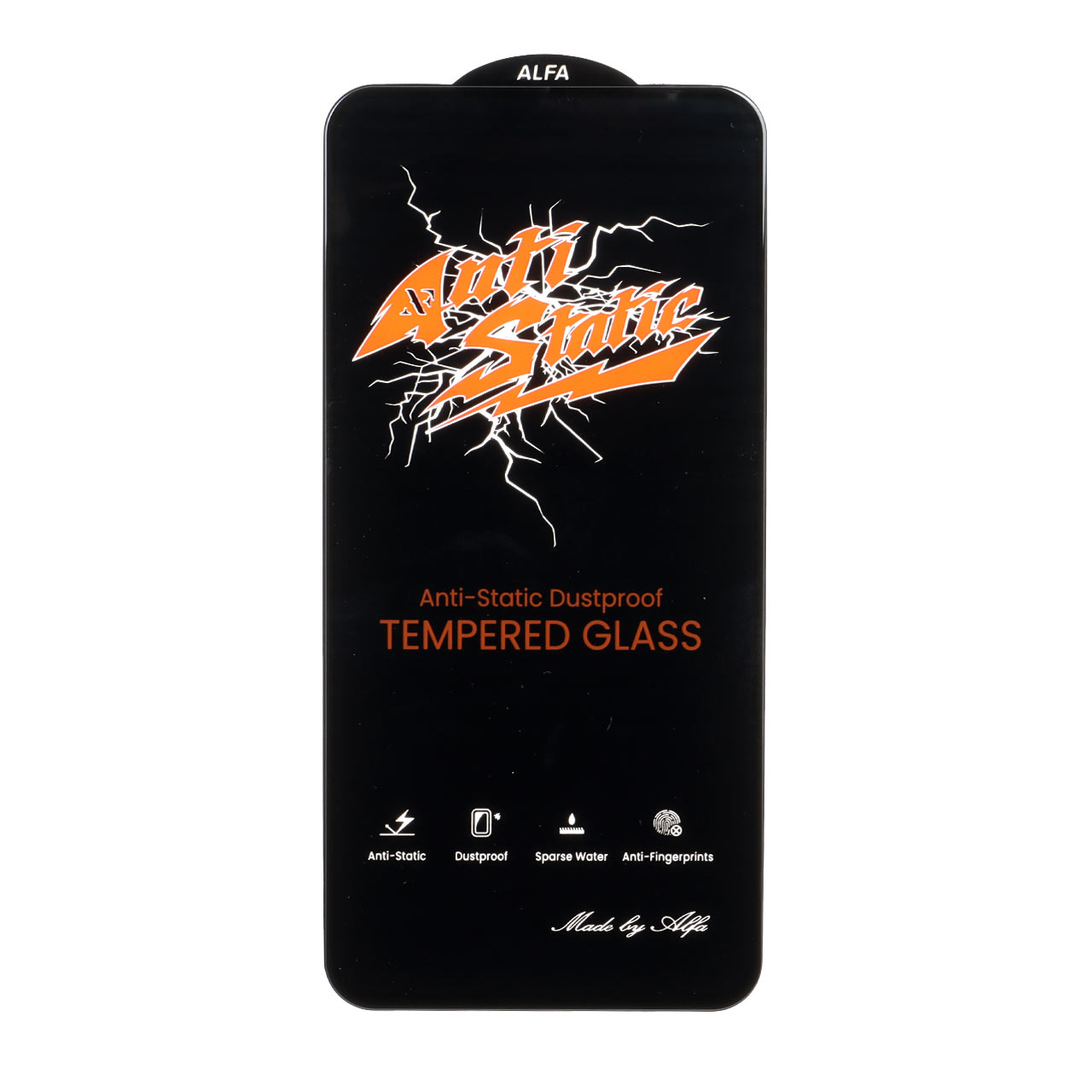 محافظ صفحه نمایش شیشه ای Full Cover Anti Static ALFA مدل Samsung Galaxy S23 FE / A54 / Honor 400